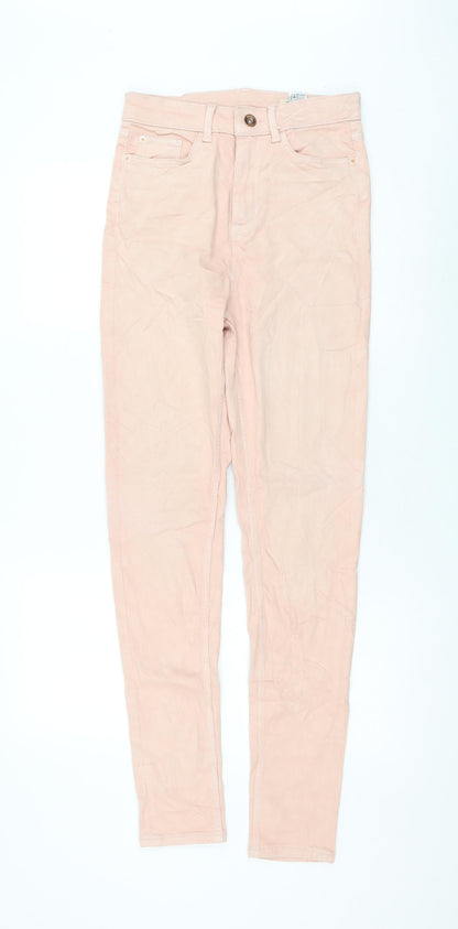 Womens UK Size 8 Marks and Spencer Regular Fit Skinny Pink Jeans