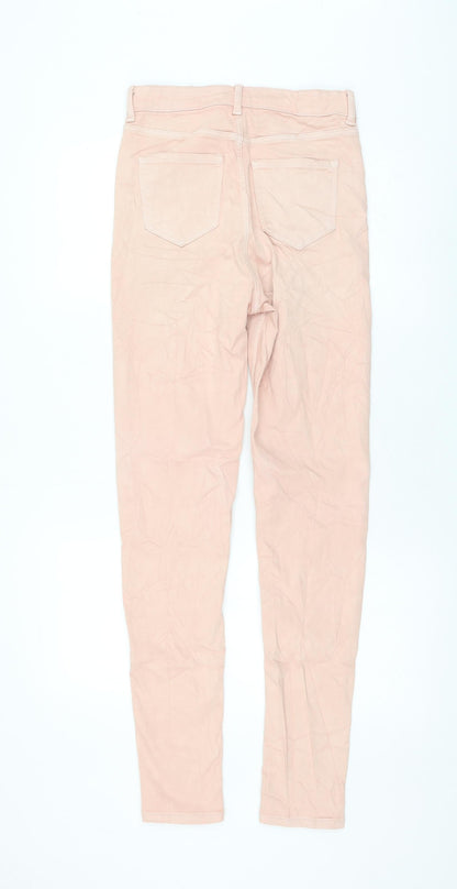 Womens UK Size 8 Marks and Spencer Regular Fit Skinny Pink Jeans