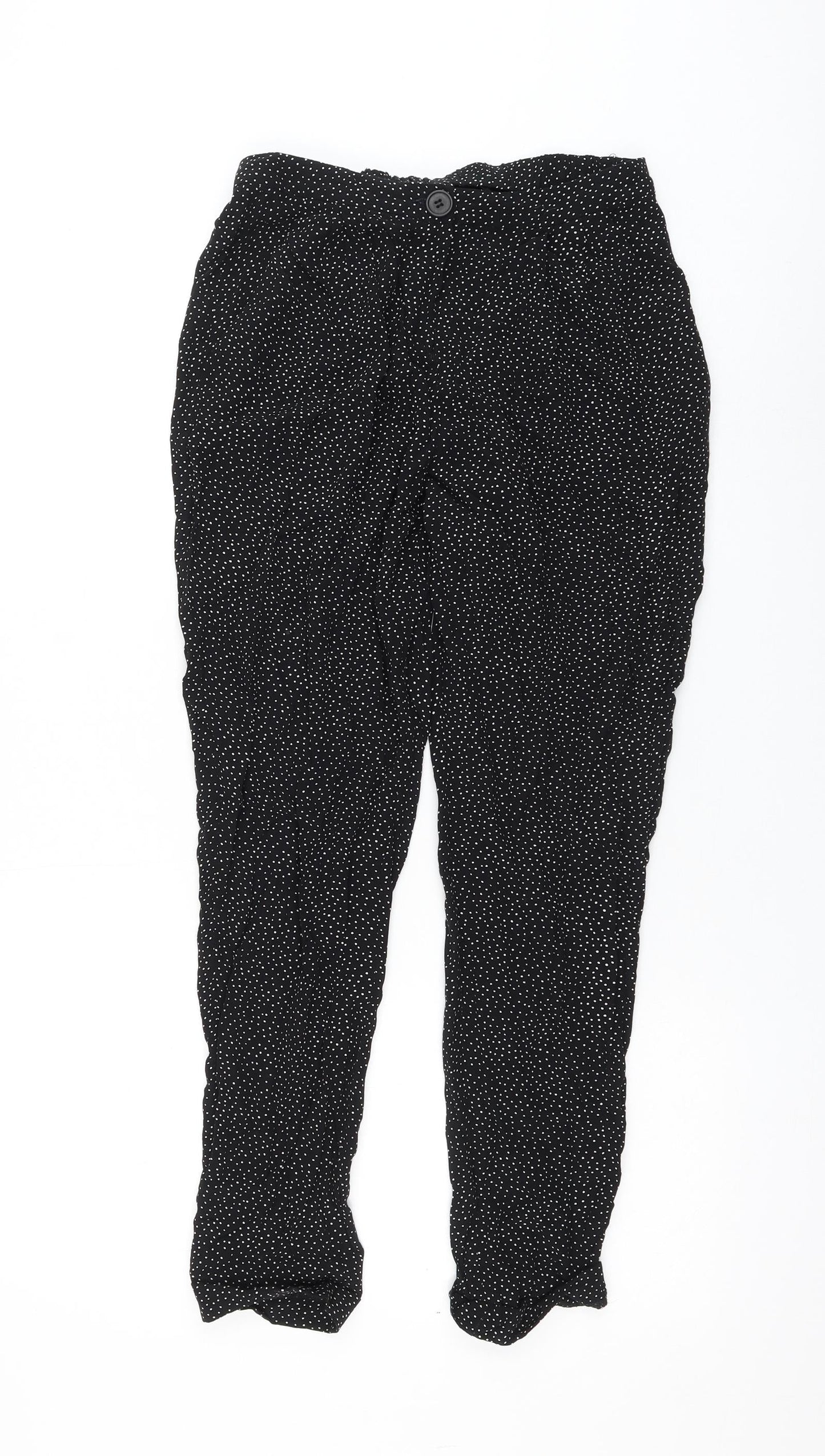 Womens UK Size XS Cooperative Regular Fit  Black Trousers