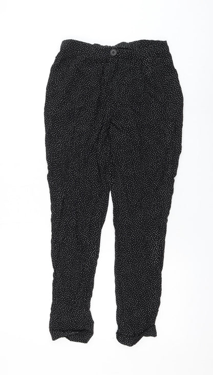 Womens UK Size XS Cooperative Regular Fit  Black Trousers