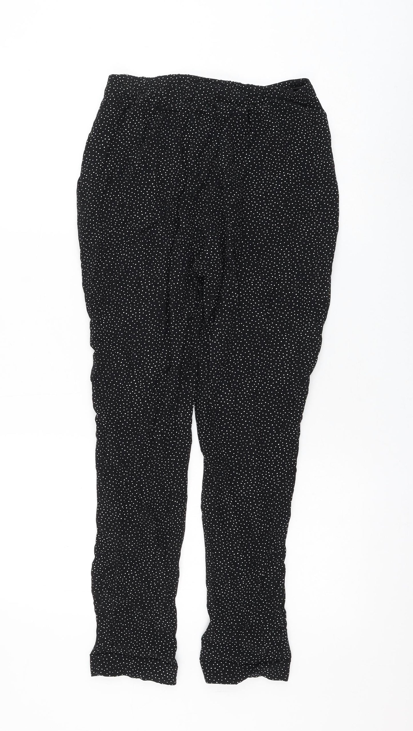 Womens UK Size XS Cooperative Regular Fit  Black Trousers