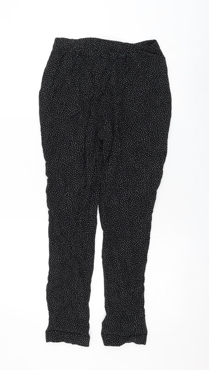 Womens UK Size XS Cooperative Regular Fit  Black Trousers