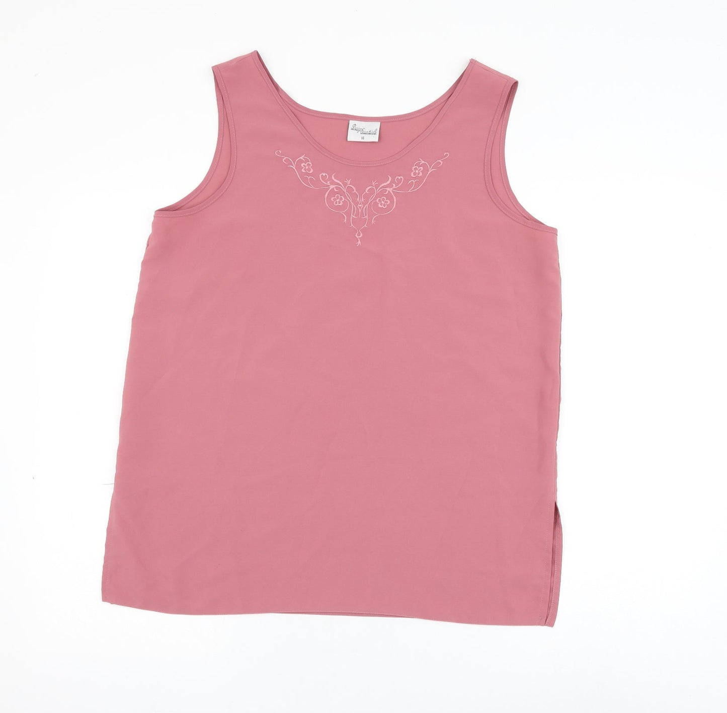 Womens UK Size 16 Design Essentials Pink Camisole Tank