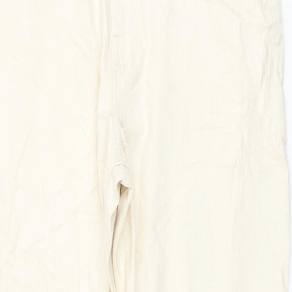 Womens UK Size 34 in Marks and Spencer Regular Fit Tapered Beige Jeans