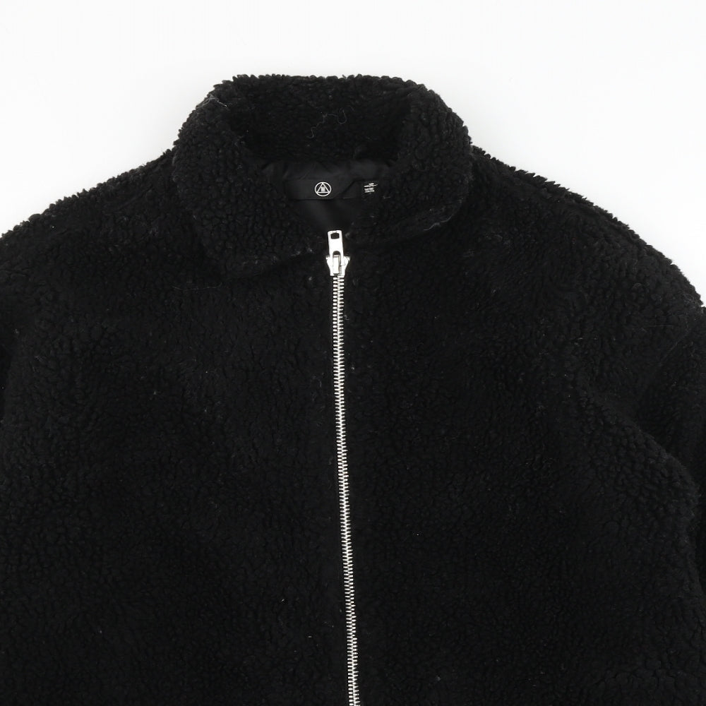 Missguided Womens Black Jacket Size 8 Zip