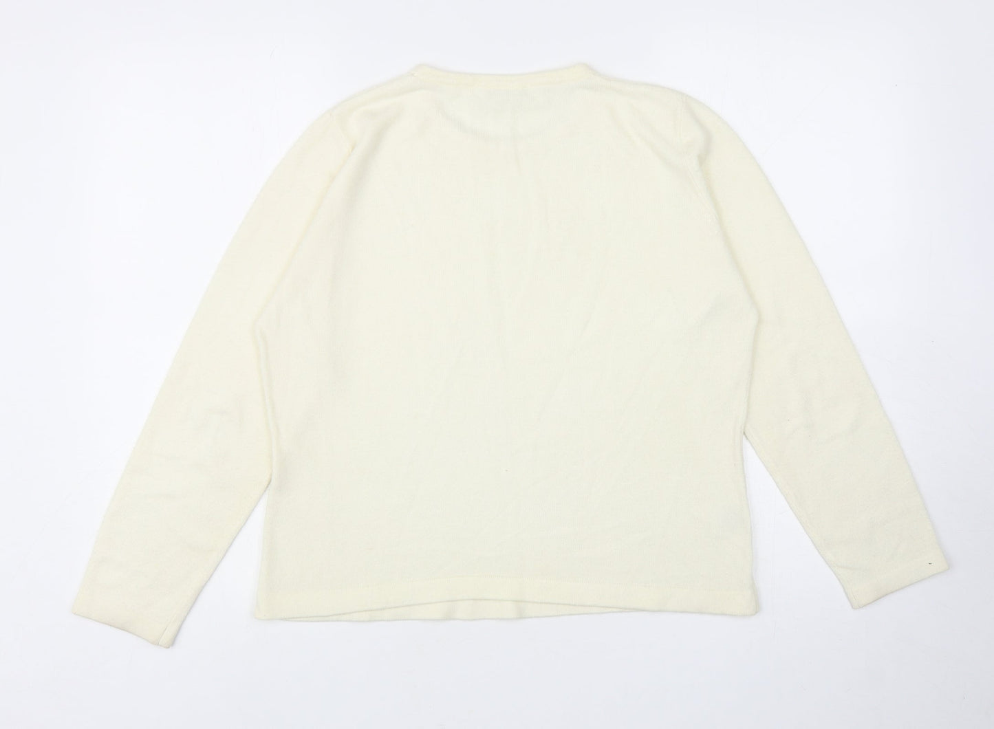 Womens UK Size 12 Isabelle Ivory Pullover Jumper
