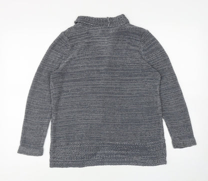 Womens UK Size M Wallis Grey Cardigan Jumper