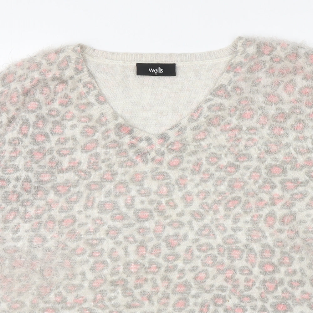 Womens UK Size S Wallis Grey Pullover Jumper