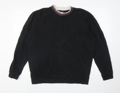 Womens UK Size M ASOS Black Pullover Sweatshirt