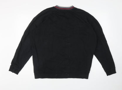 Womens UK Size M ASOS Black Pullover Sweatshirt