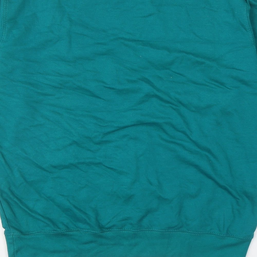 All We Do is Boys Green Cotton Pullover Sweatshirt Size S Pullover - Isle Of Arran