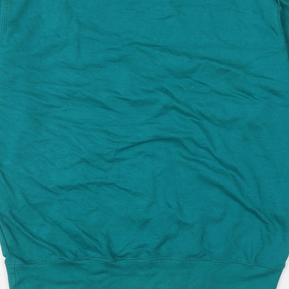 All We Do is Boys Green Cotton Pullover Sweatshirt Size S Pullover - Isle Of Arran