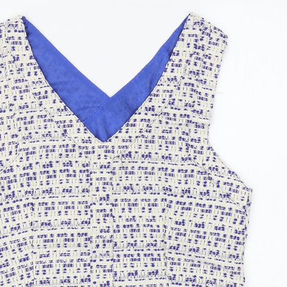 Womens UK Size L Drole De Copine Blue Cropped Tank