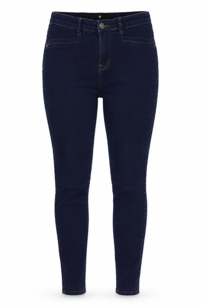 Very Womens Blue Polyester Skinny Jeans Size 12 L27 in Regular Zip