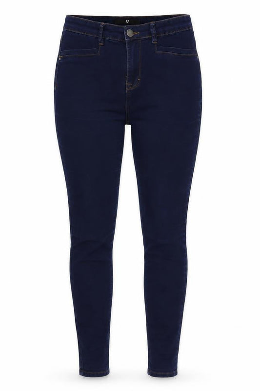 Very Womens Blue Polyester Skinny Jeans Size 12 L27 in Regular Zip