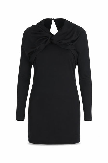 Zara Womens Black Polyester Mini Size S Round Neck Pullover