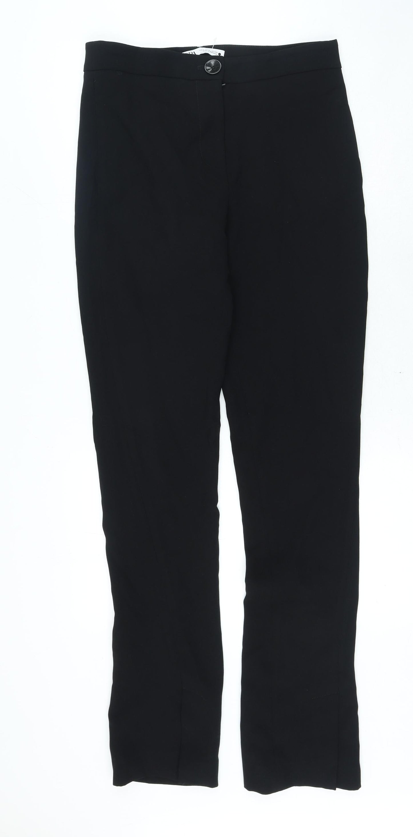 Womens UK Size S Zara Regular Fit  Black Trousers