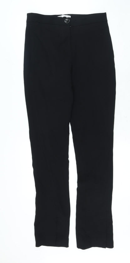 Womens UK Size S Zara Regular Fit  Black Trousers