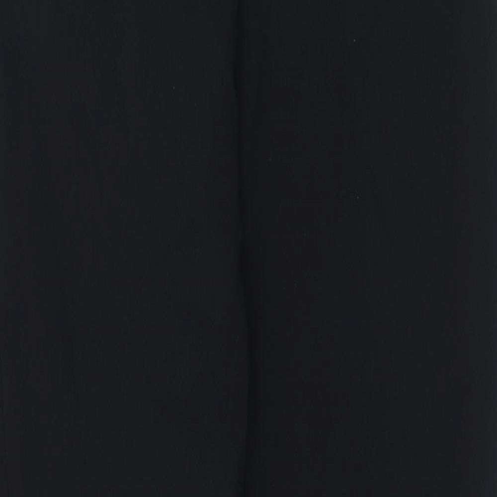 Womens UK Size S Zara Regular Fit  Black Trousers