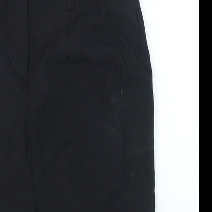 Atmosphere Womens Black Polyester Straight & Pencil Skirt Size 8 Zip - Belted