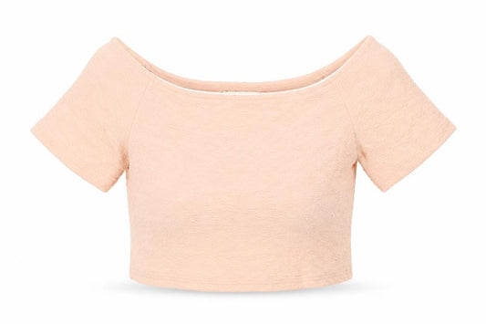 Womens UK Size 10 Miss Selfridge Pink Cropped T-Shirt