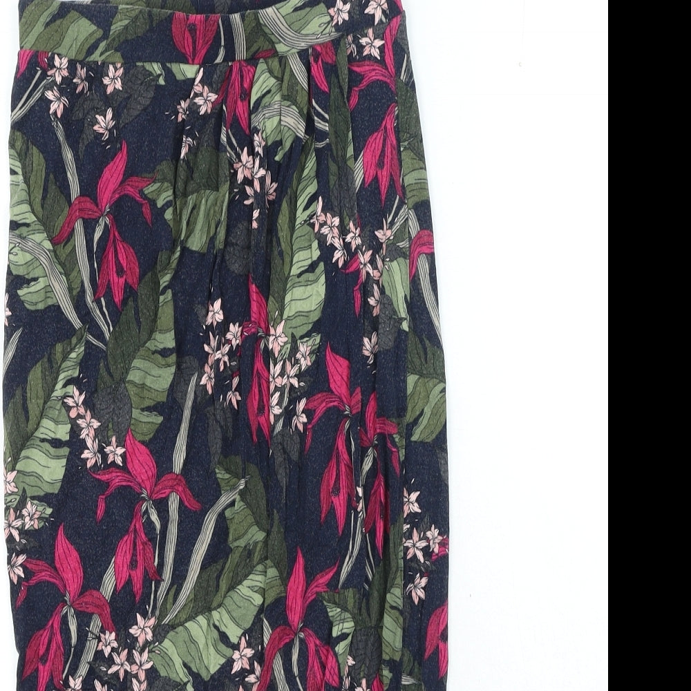 Oasis Womens Multicoloured Geometric Polyester Wrap Skirt Size XS