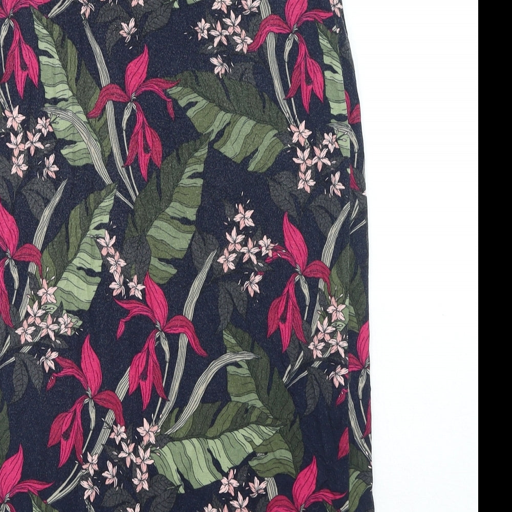 Oasis Womens Multicoloured Geometric Polyester Wrap Skirt Size XS