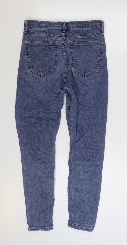 Mens UK Size 28 in Topshop Regular Fit Skinny Blue Jeans