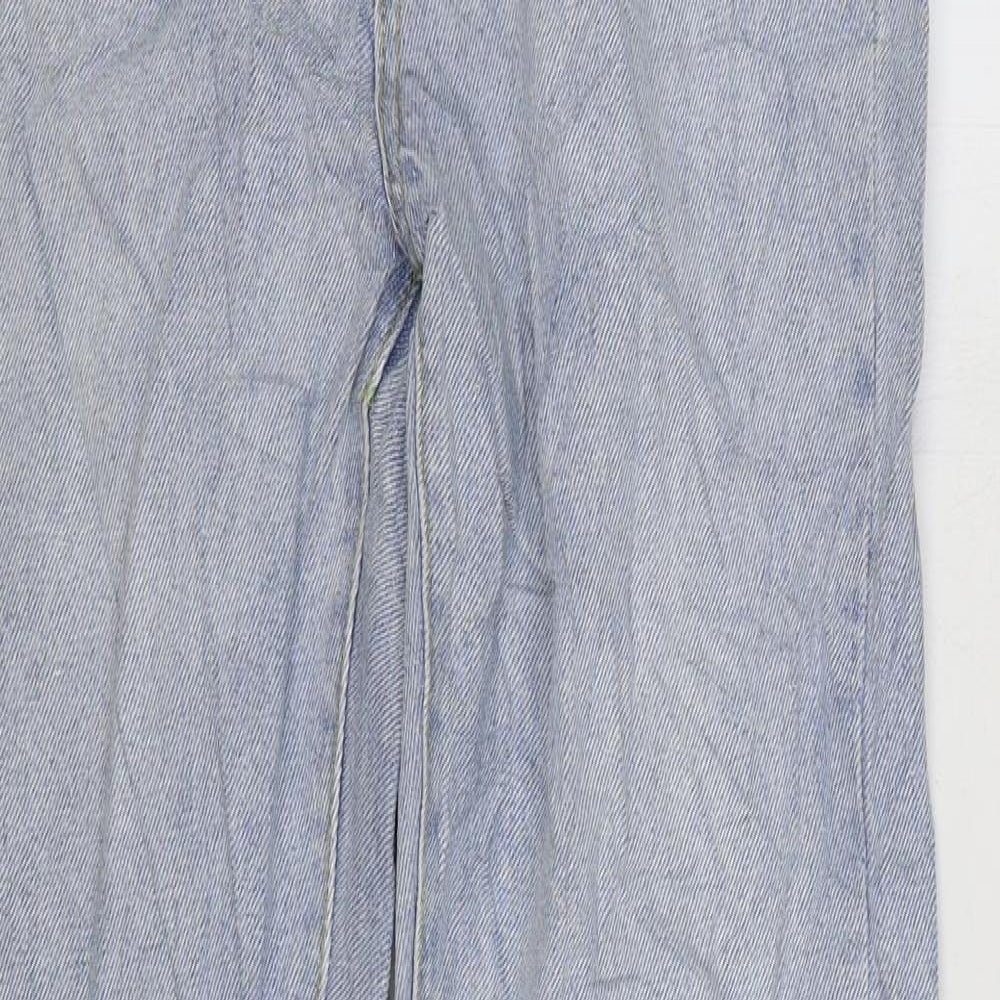 Missguided Womens Blue Cotton Skinny Jeans Size 6 L32 in Regular Zip