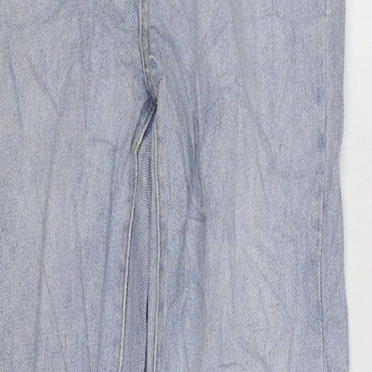 Missguided Womens Blue Cotton Skinny Jeans Size 6 L32 in Regular Zip