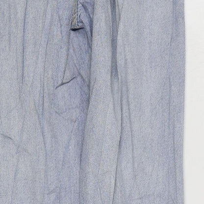 Missguided Womens Blue Cotton Skinny Jeans Size 6 L32 in Regular Zip