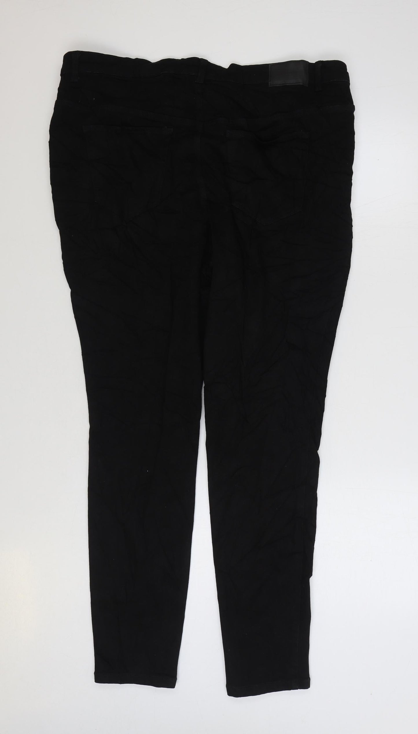 VERO MODA Womens Black Cotton Jegging Jeans Size 22 L30 in Regular Zip
