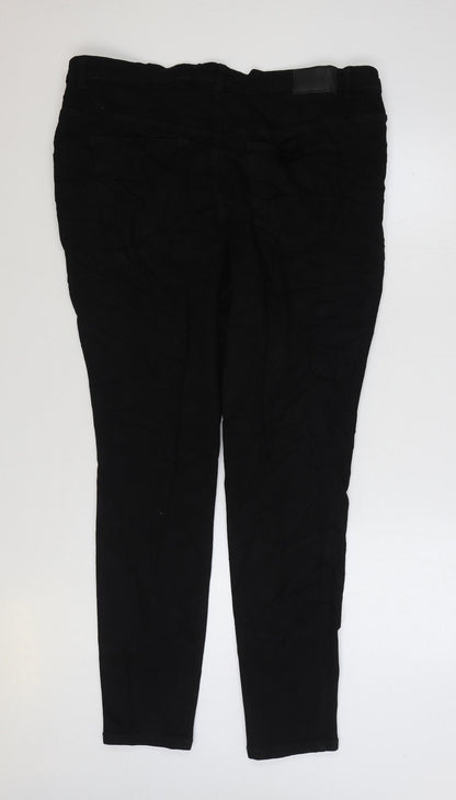 VERO MODA Womens Black Cotton Jegging Jeans Size 22 L30 in Regular Zip