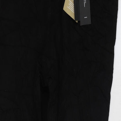 VERO MODA Womens Black Cotton Jegging Jeans Size 22 L30 in Regular Zip