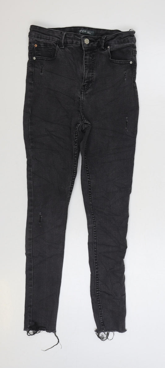 Denim & Co. Womens Black Cotton Skinny Jeans Size 12 L27 in Regular Zip