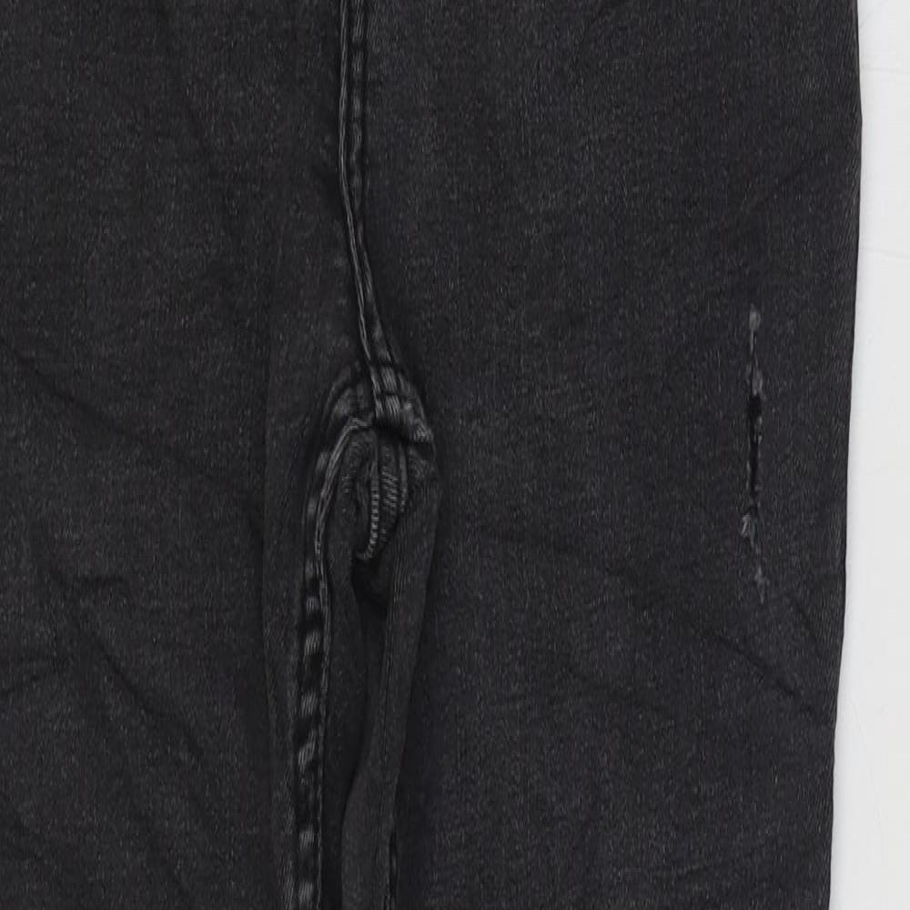 Denim & Co. Womens Black Cotton Skinny Jeans Size 12 L27 in Regular Zip