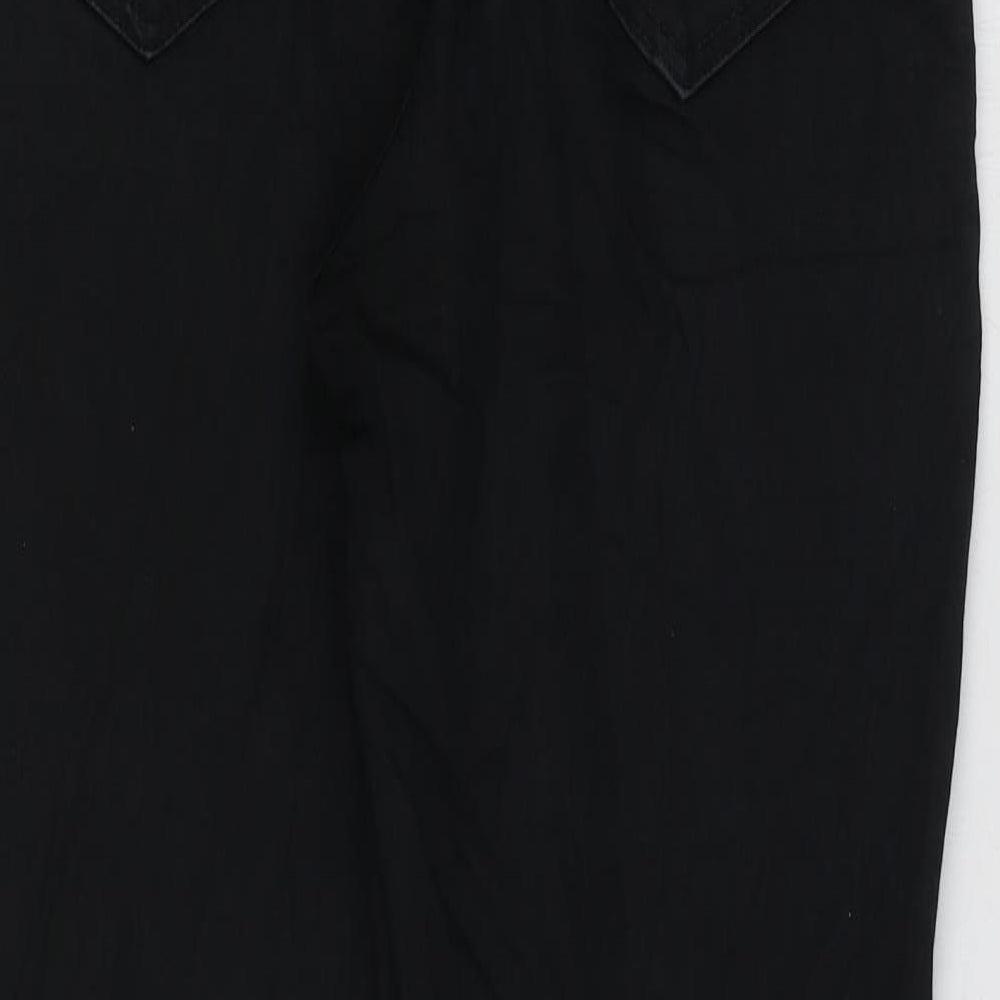 New Look Womens Black Cotton Skinny Jeans Size 10 L27 in Regular Zip