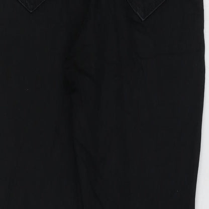 New Look Womens Black Cotton Skinny Jeans Size 10 L27 in Regular Zip