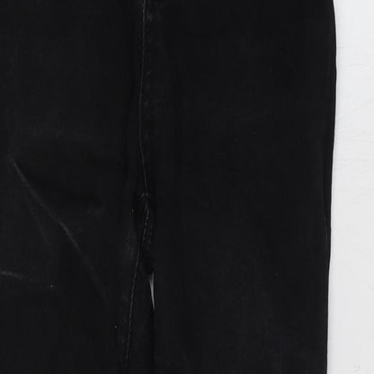 Denim & Co. Womens Black Cotton Skinny Jeans Size 10 L27 in Regular Zip