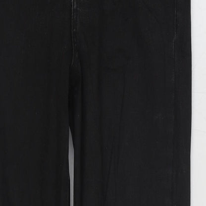 Topshop Womens Black Cotton Skinny Jeans Size 28 in L32 in Regular Zip