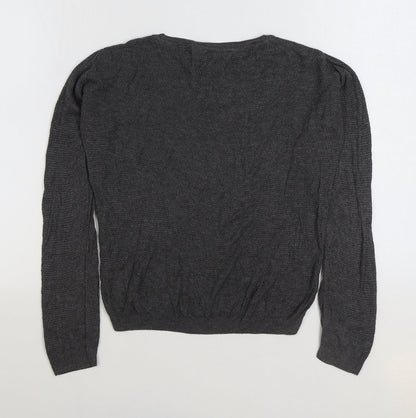 Womens UK Size 6 Dorothy Perkins Grey Basic T-Shirt