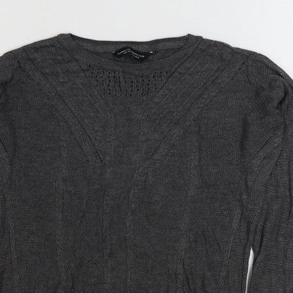Womens UK Size 6 Dorothy Perkins Grey Basic T-Shirt