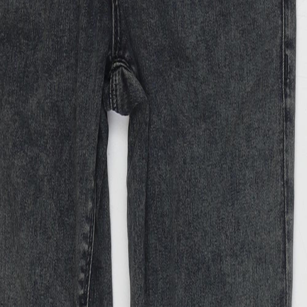 Topshop Womens Blue Cotton Skinny Jeans Size 28 in L30 in Regular Zip