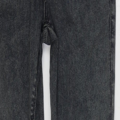 Topshop Womens Blue Cotton Skinny Jeans Size 28 in L30 in Regular Zip