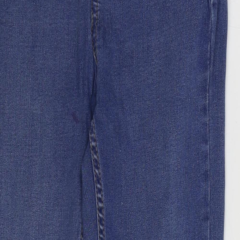 New Look Womens Blue Cotton Skinny Jeans Size 10 L23 in Regular Zip