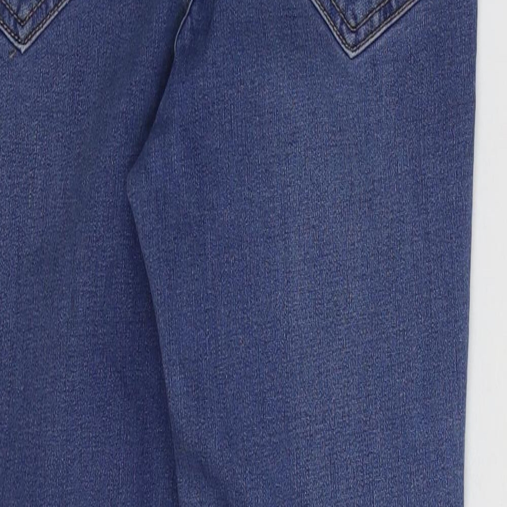 New Look Womens Blue Cotton Skinny Jeans Size 10 L23 in Regular Zip