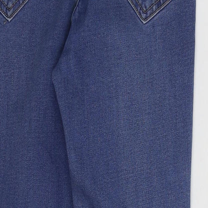 New Look Womens Blue Cotton Skinny Jeans Size 10 L23 in Regular Zip