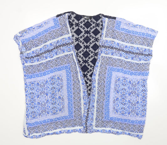 Womens UK Size M New Look Blue Vest Jumper