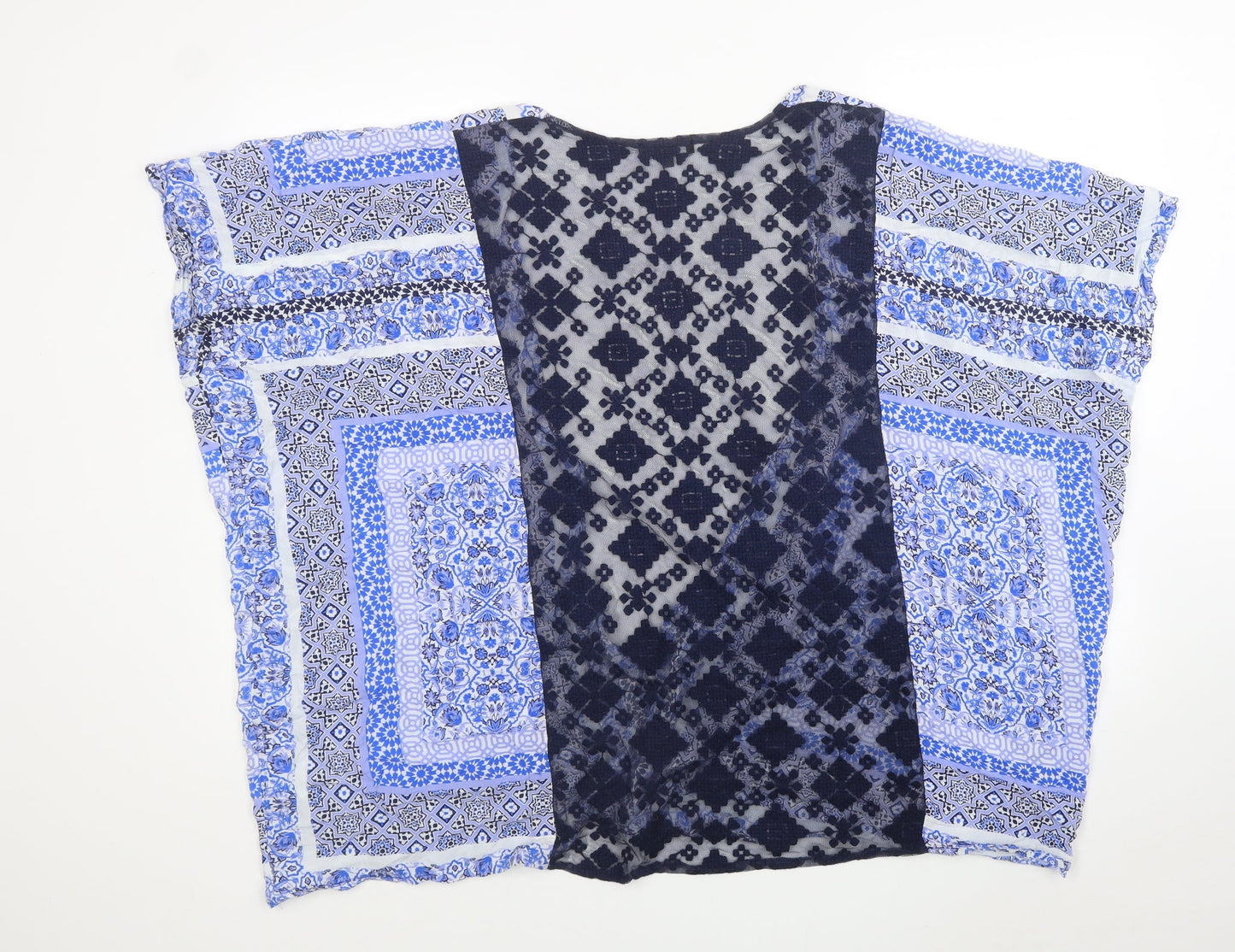 Womens UK Size M New Look Blue Vest Jumper