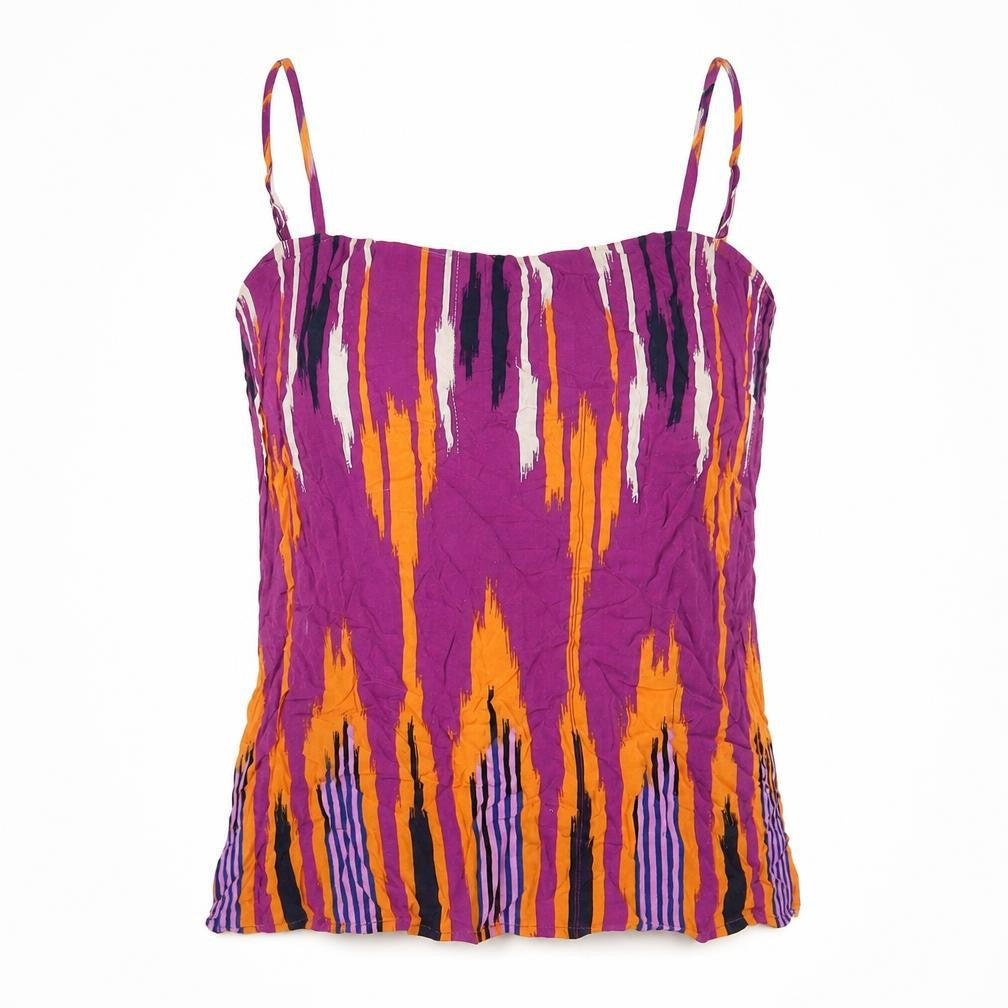 Womens UK Size 8 Warehouse Purple Basic Tank